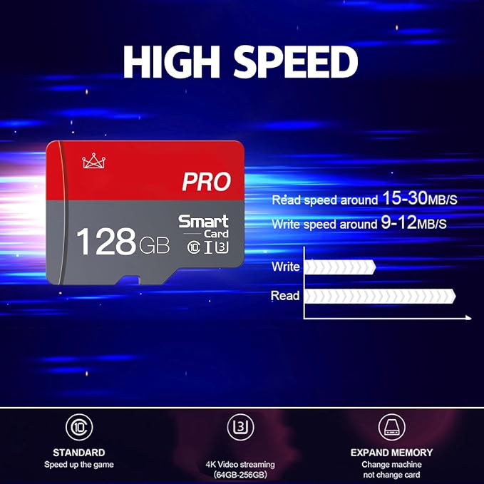 128GB Micro Memory Card Class 10 Memory Cards Mini TF Card