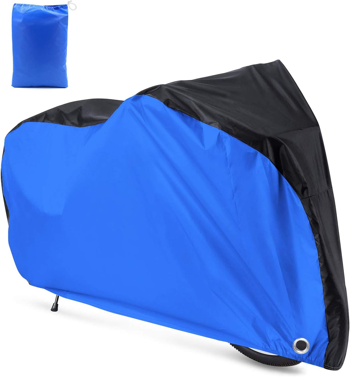 Roctee Bicycle Cover - Waterproof Anti-UV Protection for XL Bikes | Portable Storage Bag, 78.7''L x 27.6''W x 43.3''H, Black & Blue
