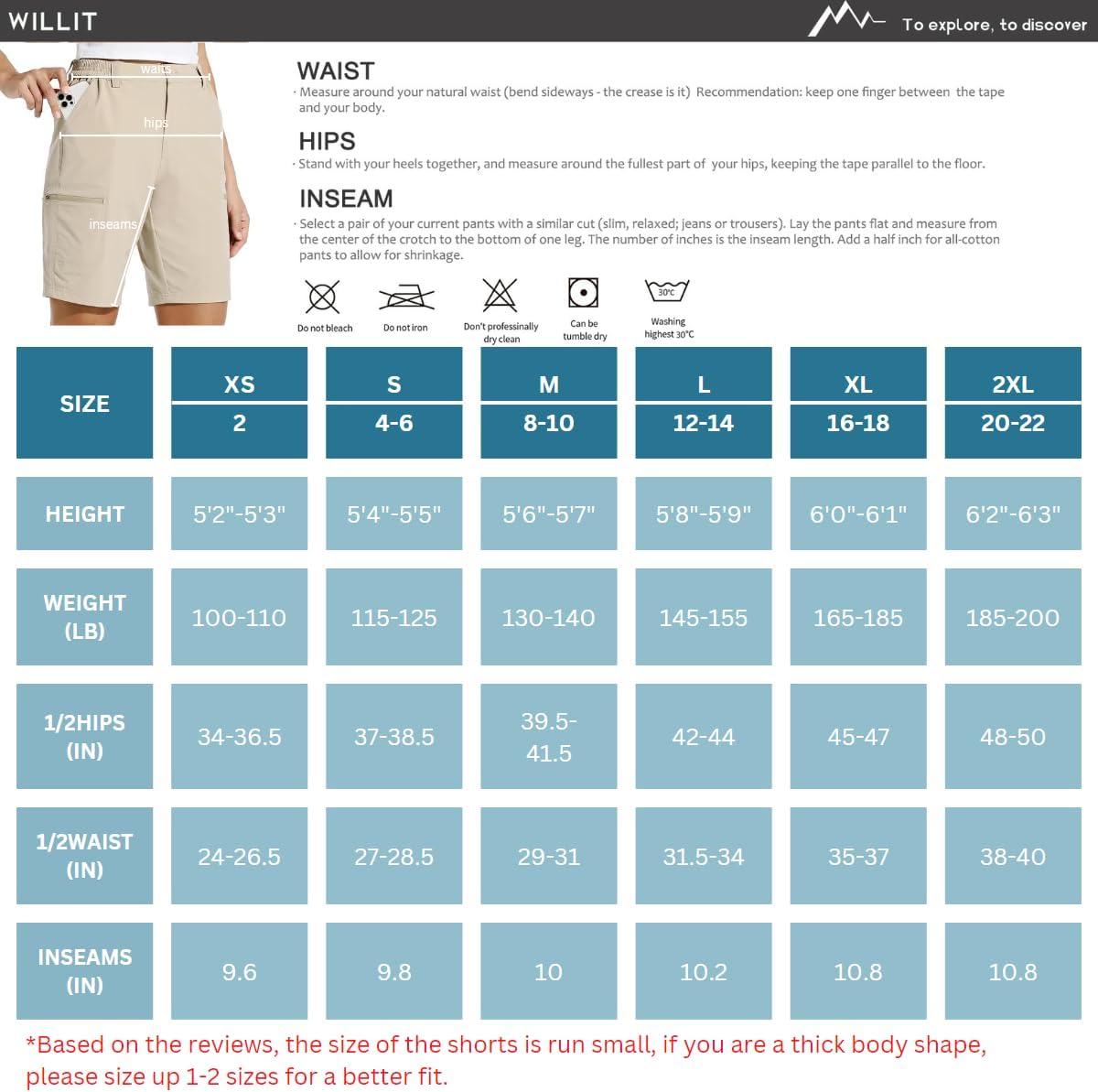 Willit Women's Hiking Cargo Shorts - Quick Dry Stretch Fabric for Summer Adventures | 10" Length