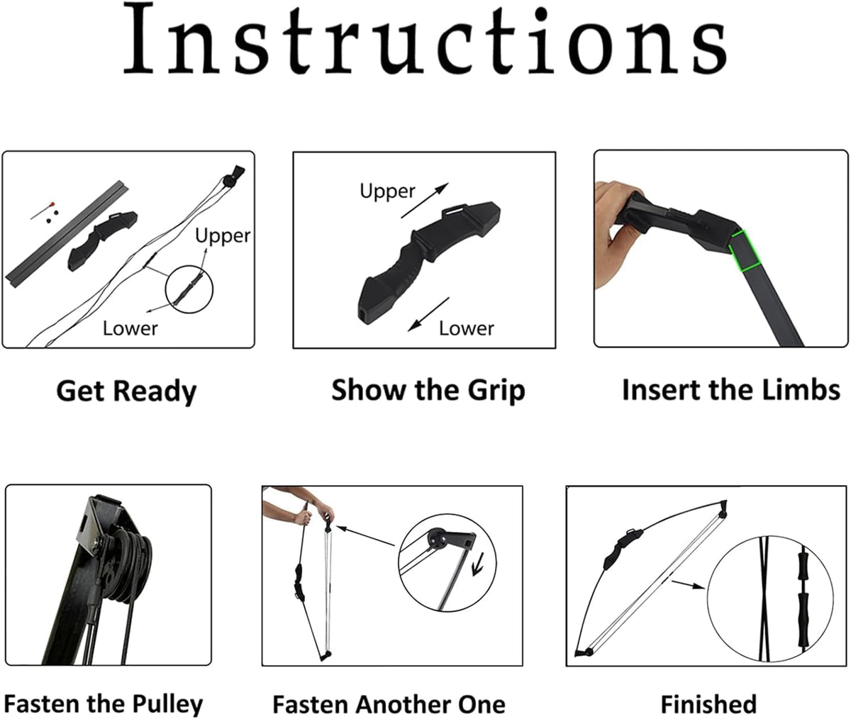 Skiennix Youth Compound Bow and Arrow Set - Beginner Archery Kit for Kids Ages 8-12 | Outdoor Play Gift