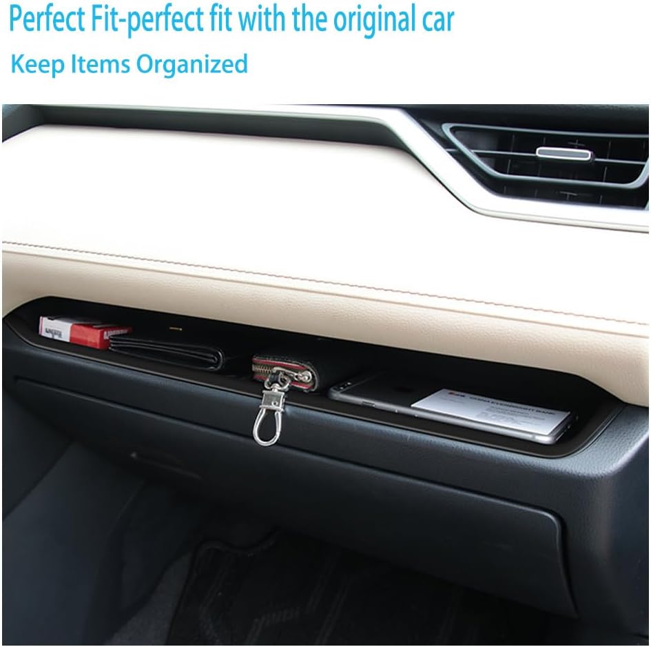 Center Console Organizer Tray,Passenger Storage Organizer Mat,Glove Box Storage Organizer Tray Compatible with Toyota RAV4 2022 Accessories 2024-2019