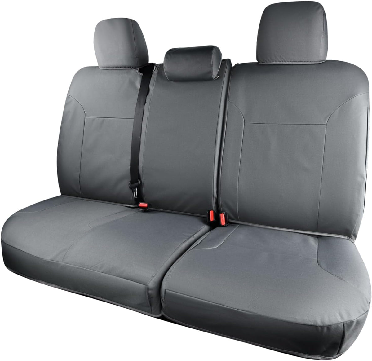 Coverado Seat Covers Custom Fit for Tacoma Double Cab/Crew Cab SR/SR5/TRD Sport/TRD Off-Road/Limited Seat Cushion Protectors 2016-2023 Oxford (Rear, Gray)