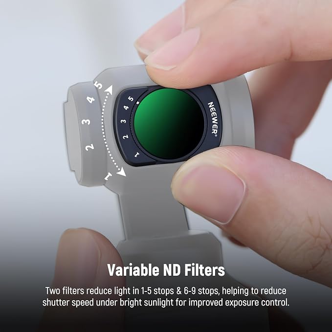 NEEWER Variable ND + CPL + UV Filter Set Compatible