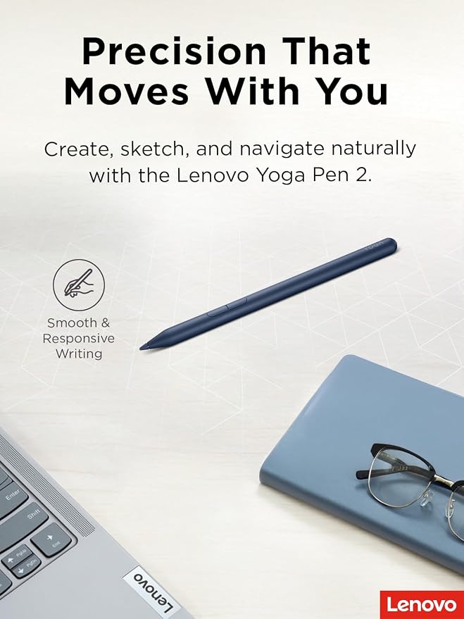 Lenovo Yoga Pen 2 with Magnetic Pen Case, AES 3.0 Stylus with 8192 Pressure