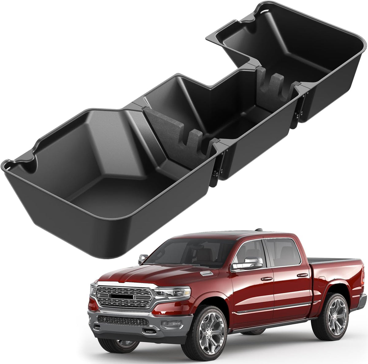 FengYu Under Seat Storage Box for 2015-2026 Ford F-150 F150 SuperCrew Cab