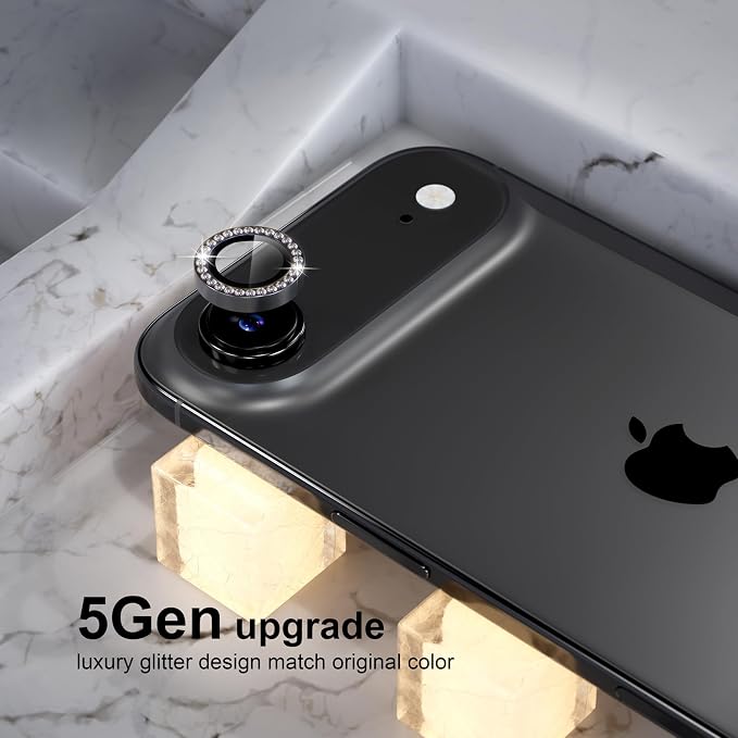 Choiche Compatible for iPhone 17 Air Camera Lens Protector Bling, 9H Tempered