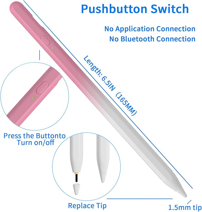 Stylus Pens for Touch Screens, Universal Fine Point iPad Pencil