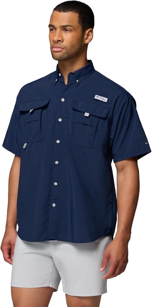 Columbia Men's PFG Bahama II Fishing Shirt - Lightweight & Quick-Dry | Perfect for Outdoor Adventures