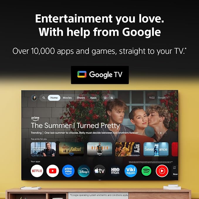 Sony 50 Inch BRAVIA 3 II LED 4K HDR Smart Google TV with Gemini K-50XR30M2 | XR Processor with AI Technology, Dolby Vision/Atmos, 120Hz Refresh Rate, 4K movie credits included, 4xHDMI 2.1, PS5 Features