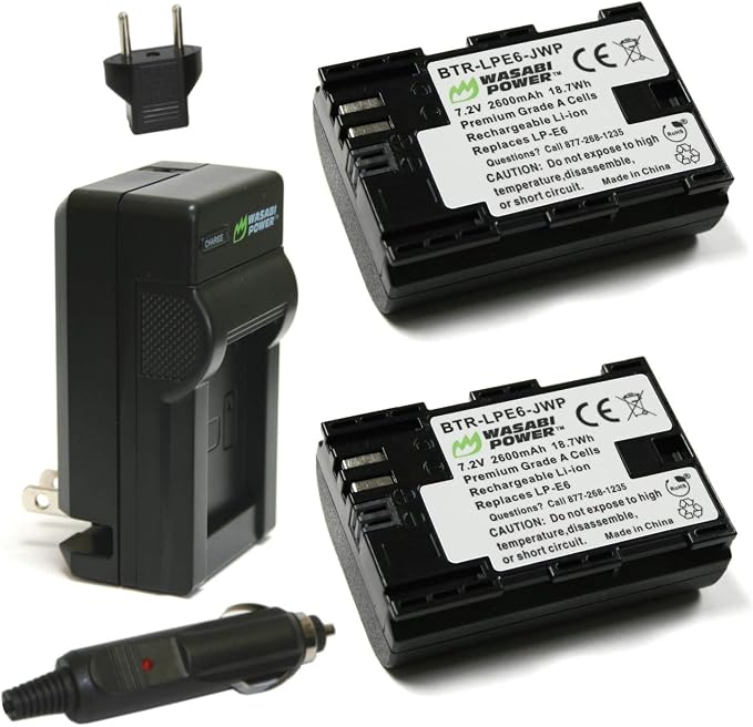 Wasabi Power LP-E6, LP-E6N Battery and Charger