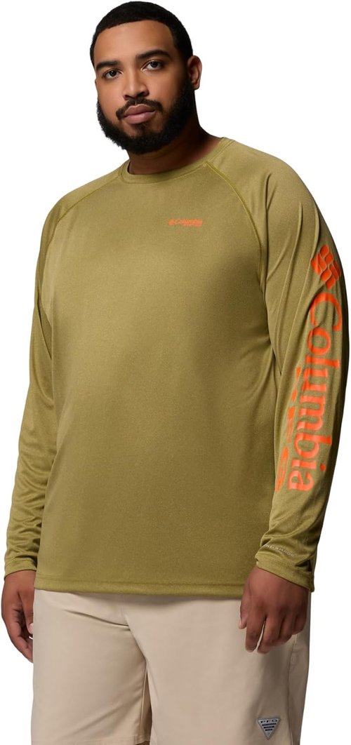 Columbia Men's PFG Terminal Tackle Fishing Shirt - Lightweight, Quick-Dry, Long Sleeve