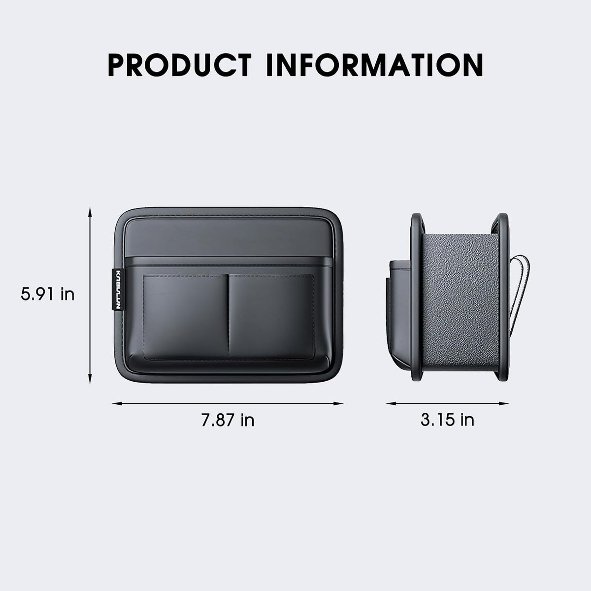 LEIWOOR Car Door Organizer & Cup Holder, Multifunctional Car Storage Box, Trash Can, Large Capacity Storage Bag, Foldable Side Storage Pouch, Interior Accessory for Sedan SUV Truck (Multi-Pocket Pro)