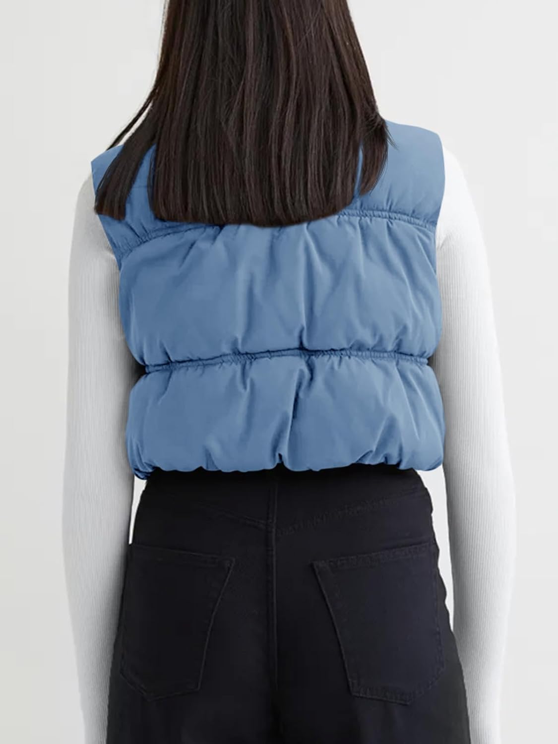 SySea Women's Crop Puffer Vest - Lightweight Sleeveless Winter Coat for Warmth & Style