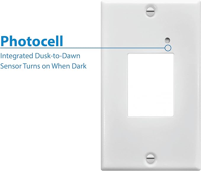 NICOR Lighting STP2 Frosted White LED Step Light with Photocell (STP2F120WHPC)