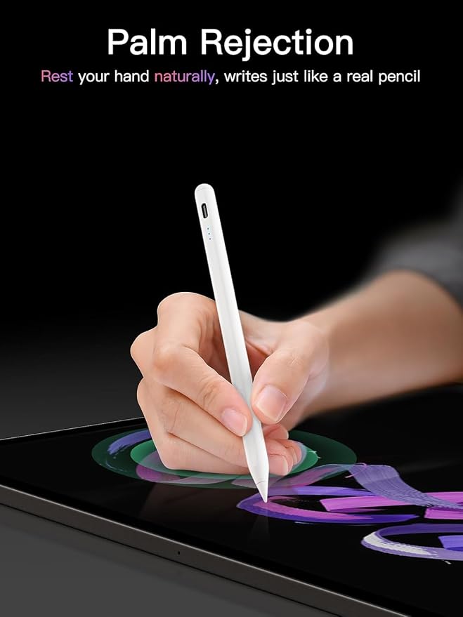KEEPRO Stylus Pen for iPad 2018-2026, USB-C Fast Charging Pencil, Pixel-Perfect