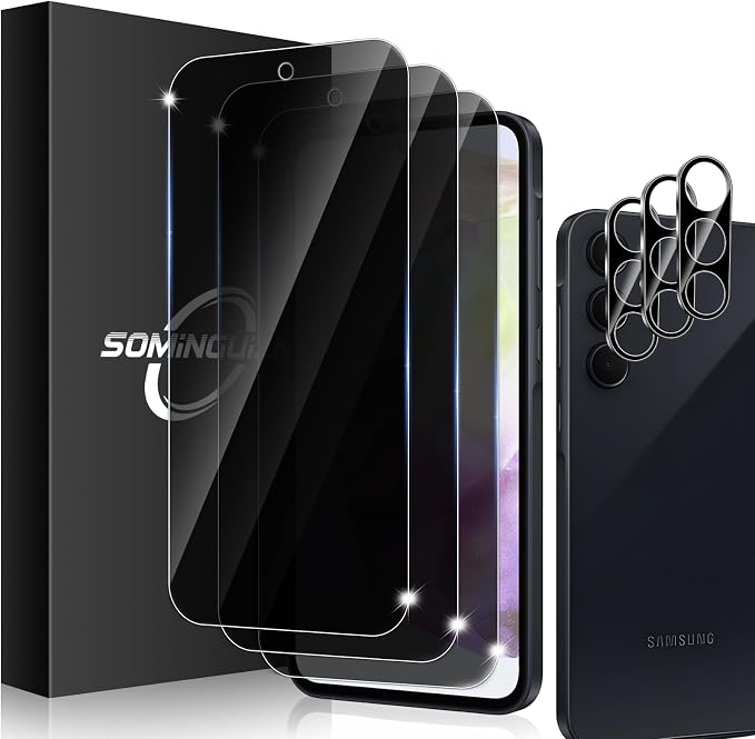 4+4 Pack for Samsung Galaxy Screen Protector Phone Camera Lens Protector