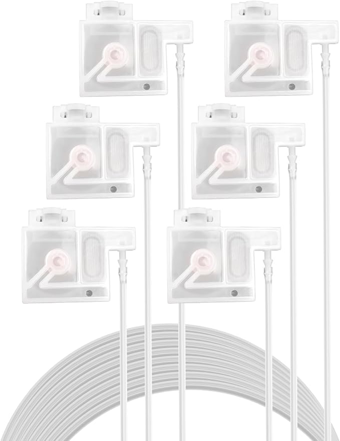 Ink Tube and Damper Set Fit for E-pson L1800 R1390, Ink Damper Dumper