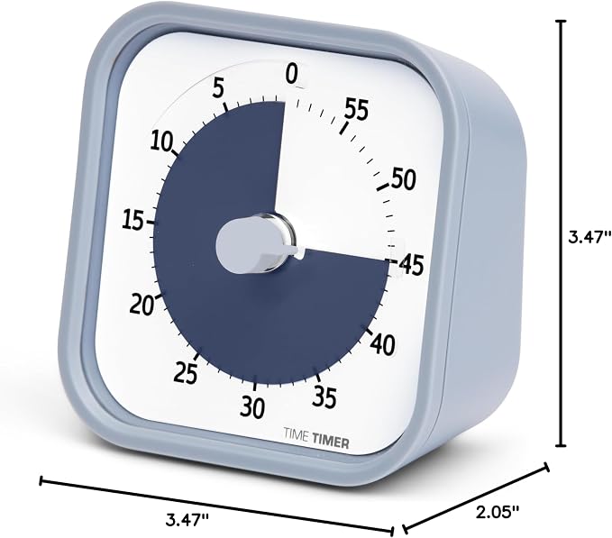 Time Timer MOD 60-Minute Visual Timer, Home Edition, Silent Operation, Study