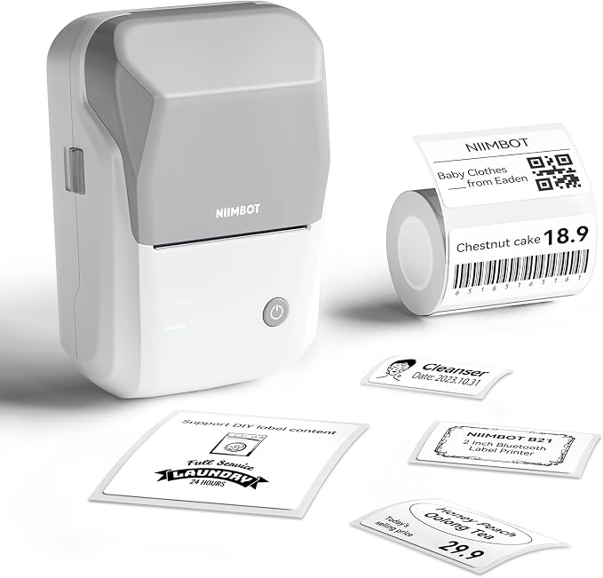 NIIMBOT B1 Label Maker Machine, Thermal Label Printer Easy to Use