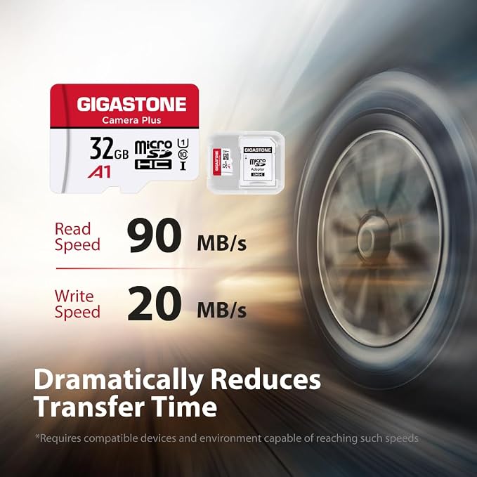 GIGASTONE Micro SD Card 32GB, Camera Plus, MicroSDHC Memory Card