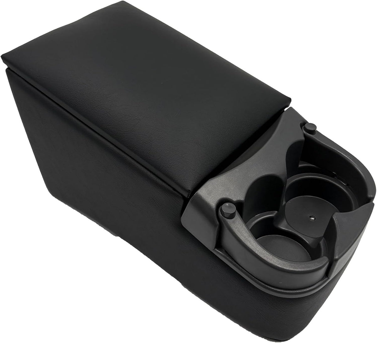 Black Universal Truck Bench Seat Console with Cup Holders