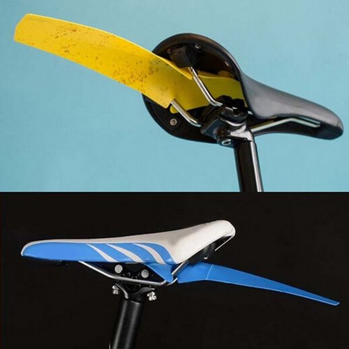 Lohas Select New Generation Bike Bicycle Mudguard Rear Guard Waterproof Plastic Rain Protection Folding Road Fenders (Black)