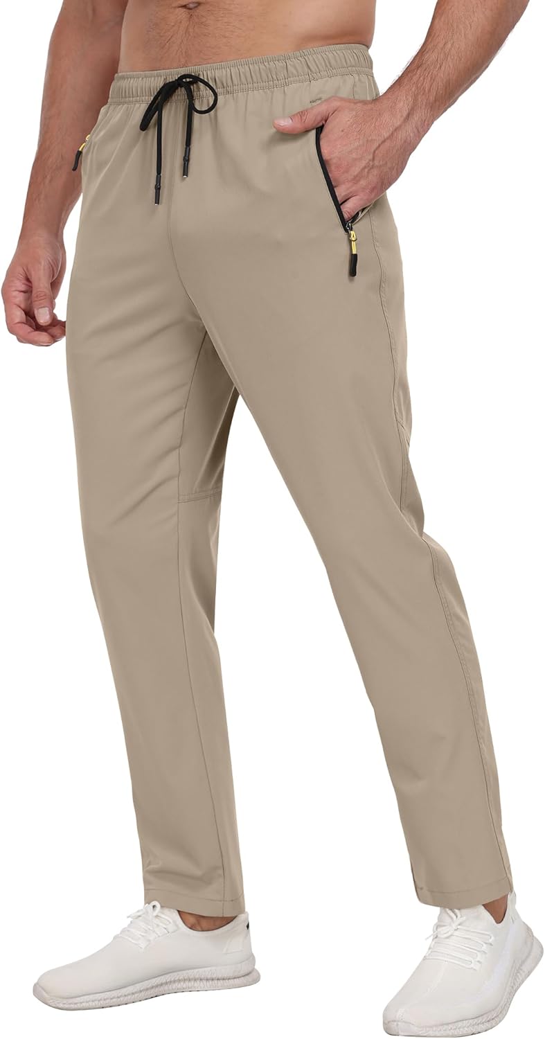 Zoofly Men's Athletic Sweatpants - Breathable Quick-Dry Joggers for Workouts & Hiking