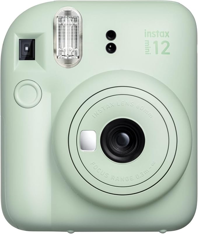 FUJIFILM INSTAX MINI 12 Film Camera Mint Green Bundle