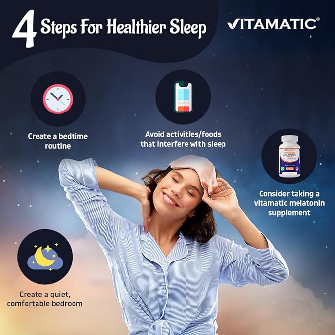 Vitamatic Melatonin 30 mg - with B6 & L-Theanine - 120 Fast Dissolve Tablets with Natural Berry Flavor (2 Tablets Dose = Melatonin 60 mg) (120 Count (Pack of 3))