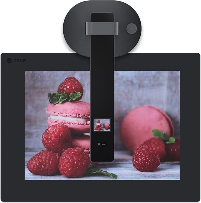 CZUR Aura Pro Portable Book Scanner, A3 Document Scanner, Auto-Flatten &