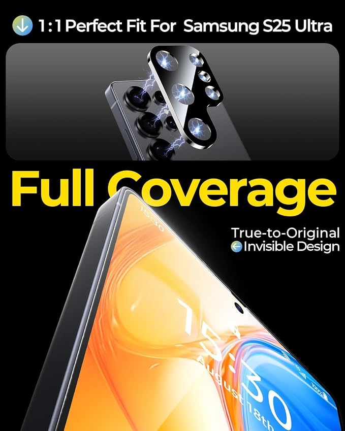 MRGLAS 2+2 Packs for Samsung Galaxy S25 Ultra Privacy Screen Protector 6.9''