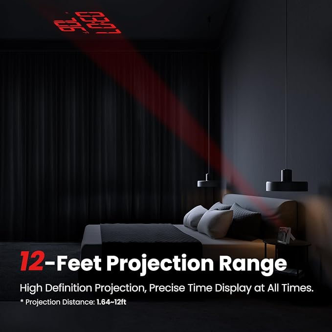 Newentor Projection Alarm Clock, Projection Clock