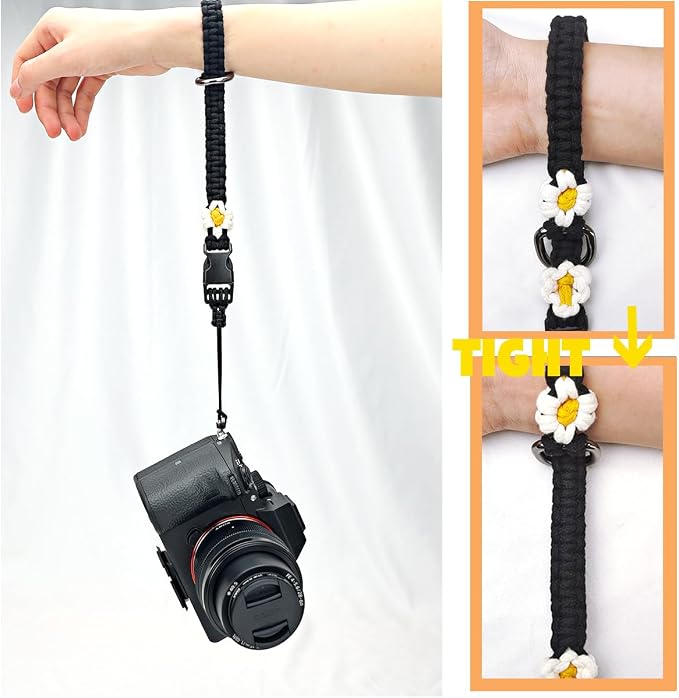 VICHUNHO Camera Wrist Strap, Secure & Adjustable DSLR Camera Hand Strap