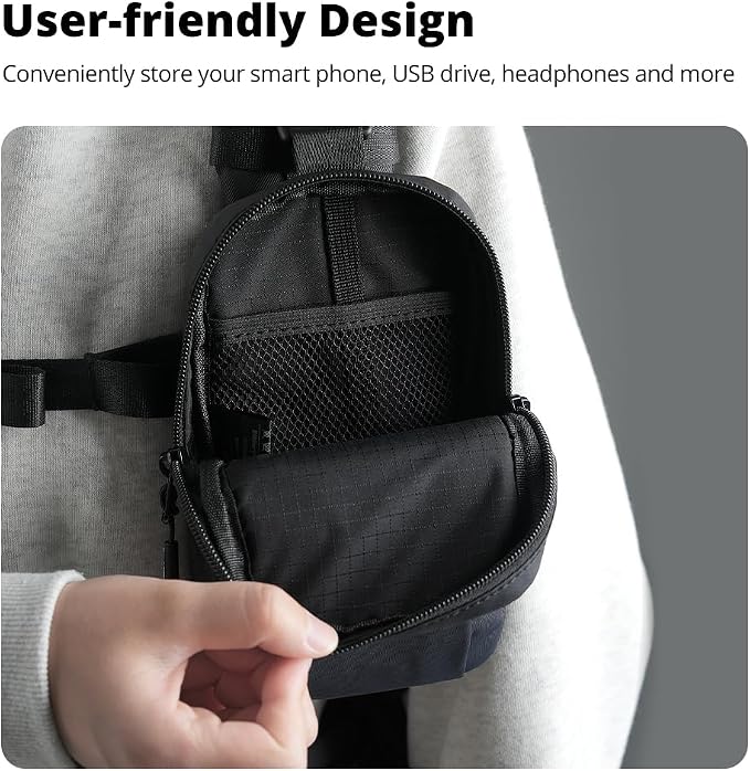 AMBITFUL Compact Sports Camera Bag, Shoulder Strap Storage Case, 3.94 x 1.57 x