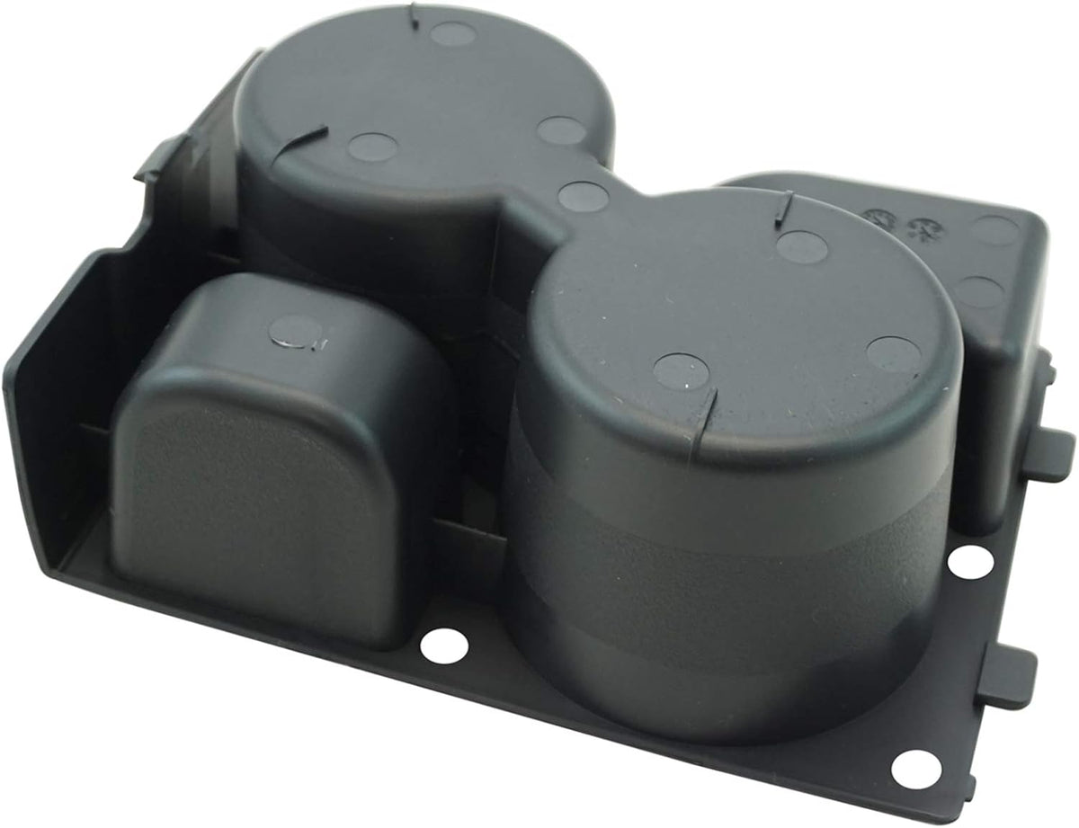TRQ Front Center Console Mounted Dual Cup Holder