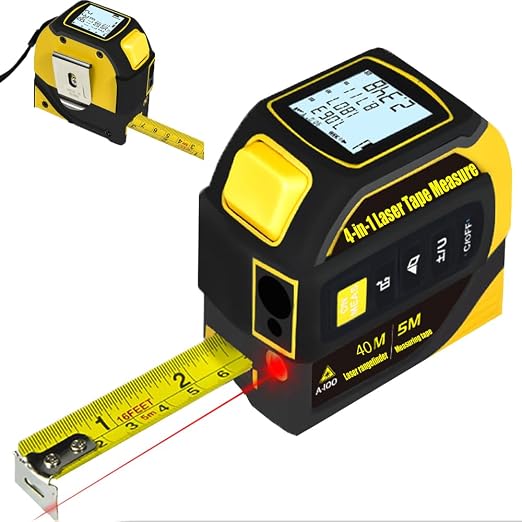 tape measure 4-in-1 laser Digital Measuring Tape & 40m/131ft Laser Distance