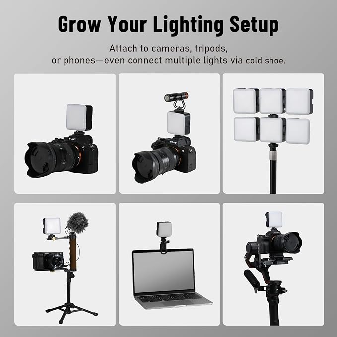 NiceFoto RGB Video Lights, 360° Full Color LED Video Light
