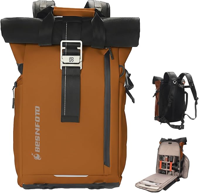 Besnfoto Camera Backpack, Waterproof Travel Camera Bag