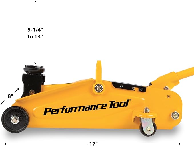 Performance Tool W1606 2 Ton (4,000 lbs.) Capacity Compact Trolley Jack