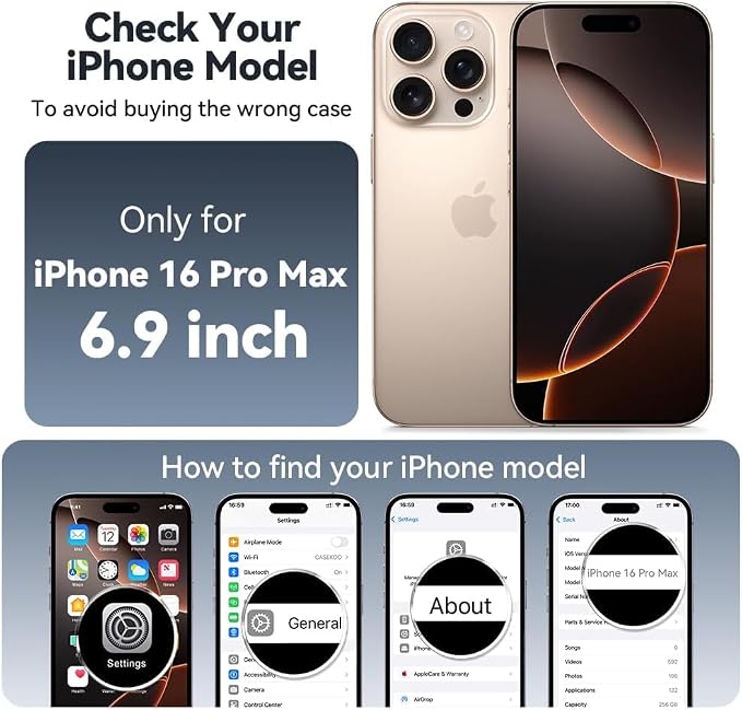 LeYi for iPhone-16-Pro Max Case for MagSafe: