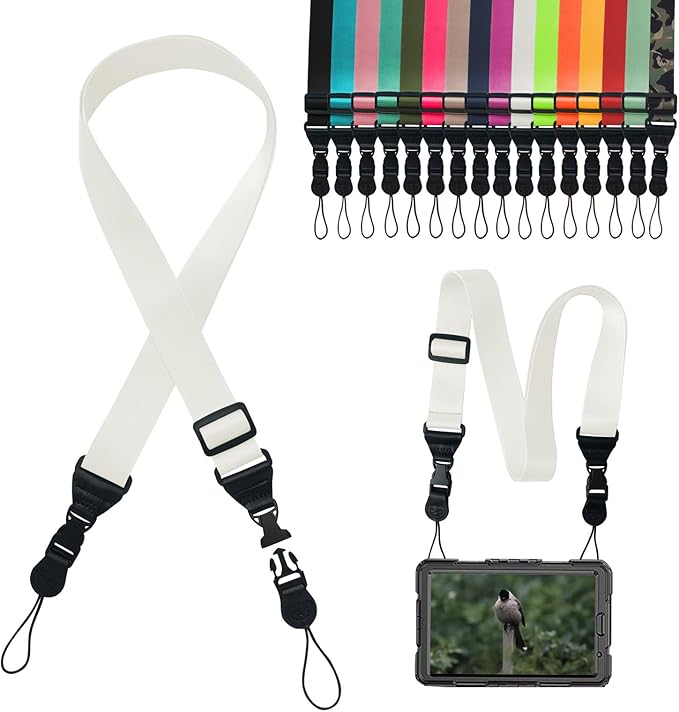 Adjustable Shoulder Strap:Comfortable iPad Strap Nylon Neck Lanyard