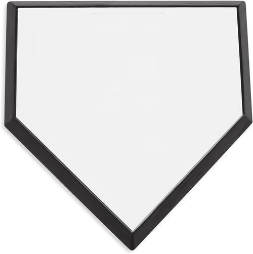Champion Sports Universal Homeplate - Durable Molded Rubber with Metal Bottom & Ground Anchor Spikes