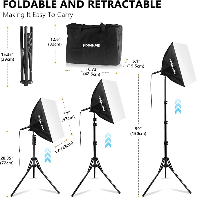 Softbox Lighting Kit, Soft box Photography Lighting Set