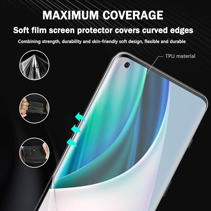 2+2 Pack Screen Protector for OnePlus 10 Pro Flexible TPU Film