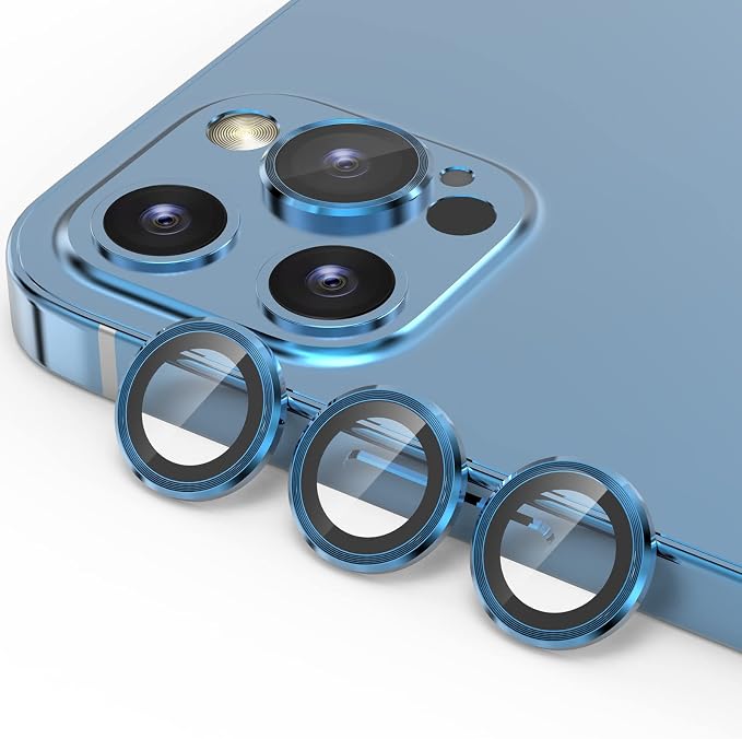 YWXTW Aluminum Alloy Tempered Glass Camera Circle Cover