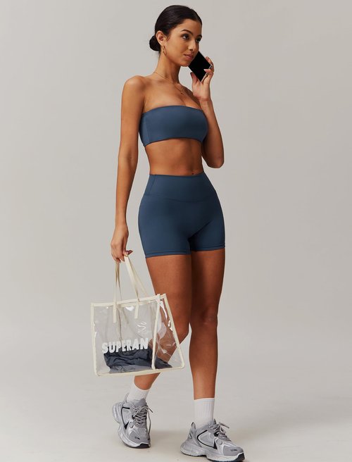 ABOCIW Workout Sets for Women 2 Piece Padded Sports Bra Tank Top High Waist Leggings Sets Active Gym Yoga Work Out Clothes Navy 12