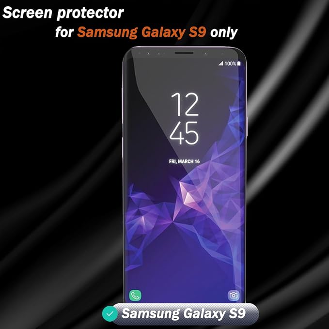 3 Pack for Samsung Galaxy S9 Screen Protector Flexible TPU Film Not Tempered