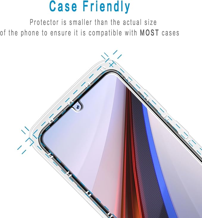 2 Pack Screen Protector for Samsung Galaxy S23 Tempered Glass