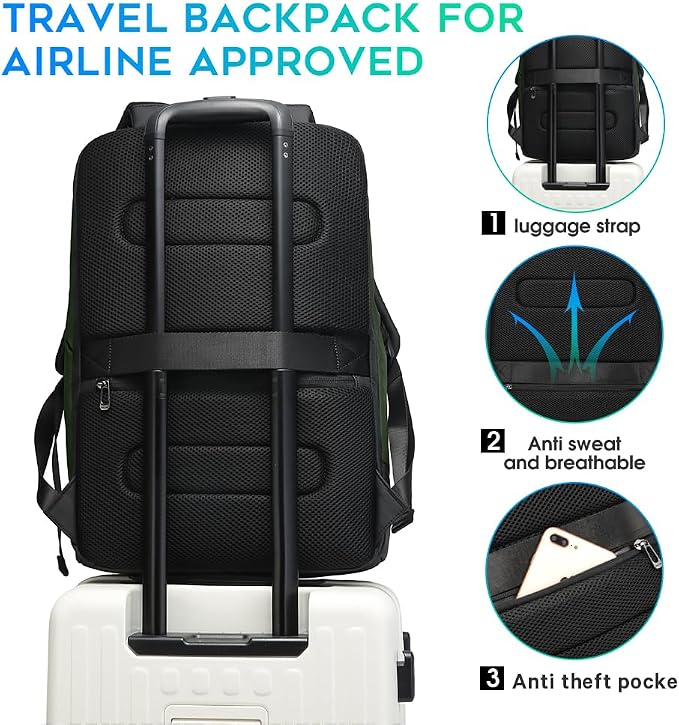 BANGE Business Commute Backpack Waterproof fit 15.6 Inch adopt in Commute