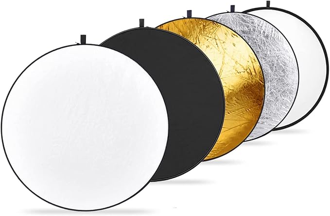 NEEWER 22 Inch/60 Centimeter Light Reflector Light Diffuser 5 in 1 Collapsible